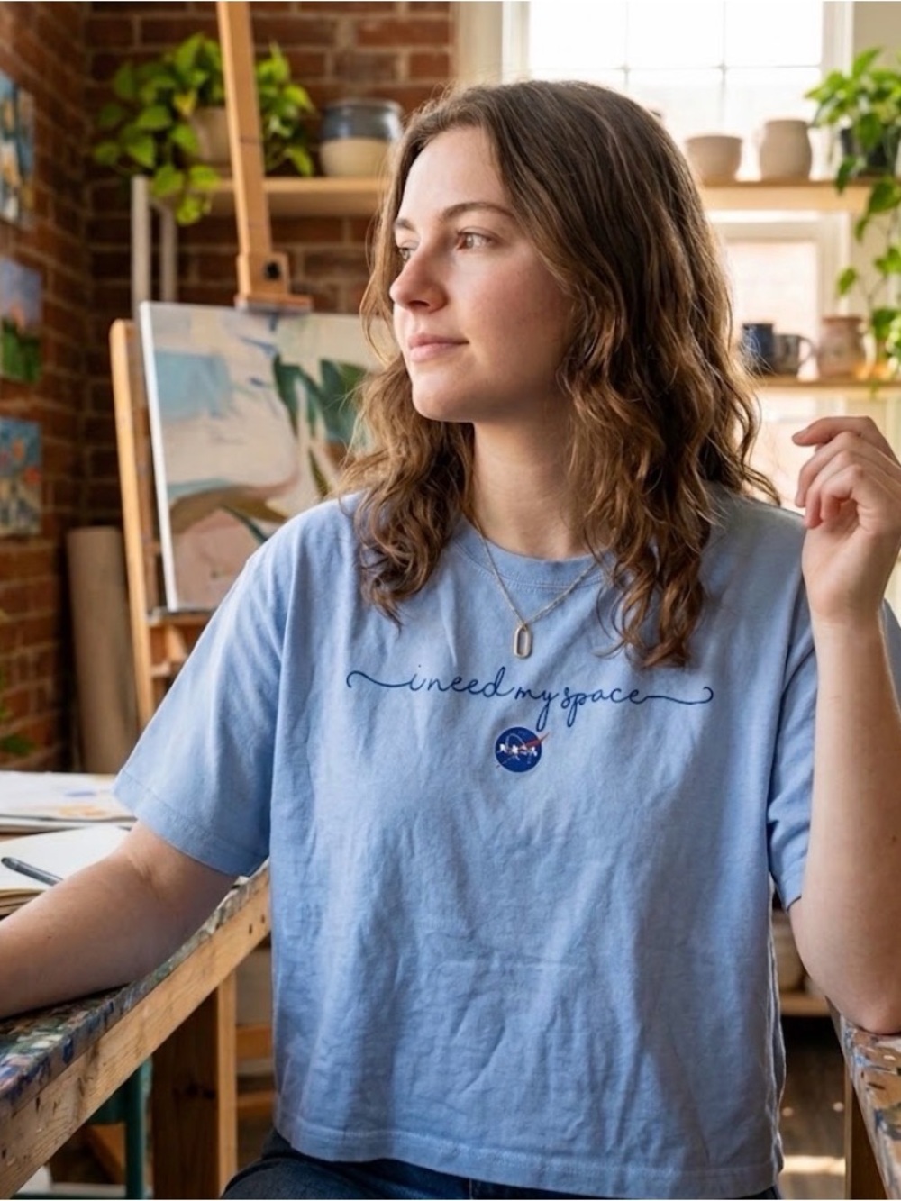 NASA 'I Need My Space' Graphic Tee NWT